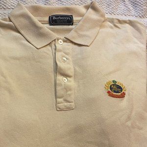 Burberry's Beige Vintage Short Sleeve Polo